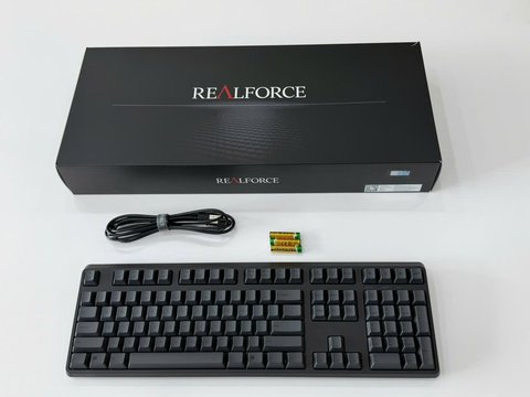 Realforce R4 Fullsize - Bàn phím switch điện dung Made in Japan - Topre 45g / Black